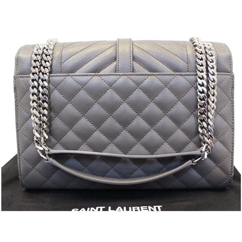 ysl chain bag grey|ysl over the shoulder bag.